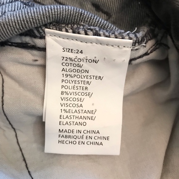 ONeill Skinny Jeans NEW Womens Size 0 Waist 24 Smoke Grey Anthony - Picture 15 of 16